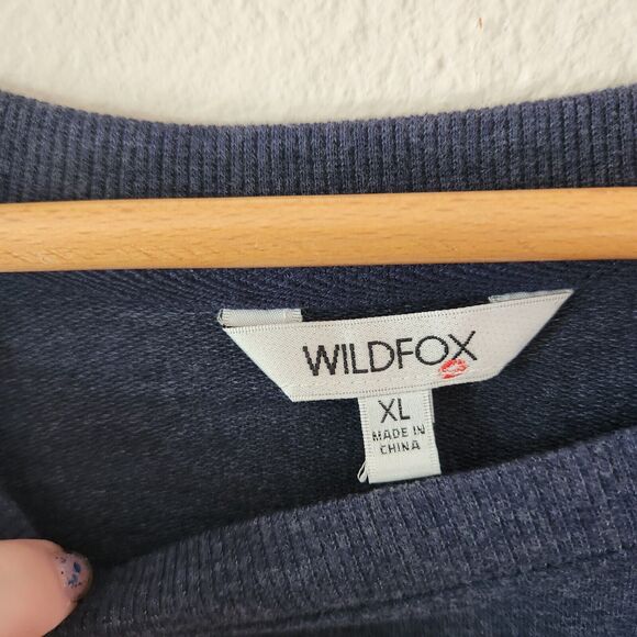 Wild Fox Woman’s Size XL Sweater Good Vibes Colorful Textured Sweatshirt Crew - Picture 5 of 10